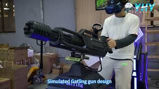 YHY-01.097 VR Gatling Shooting Machine Gun Simulator
