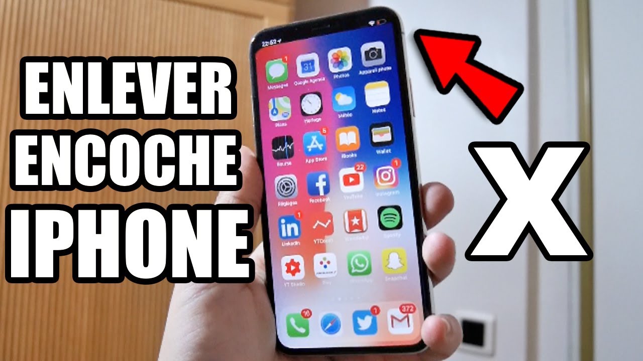 Enlever l'Encoche de l'iPhone X !