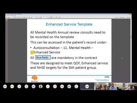 PiP Mental Health SMI template training