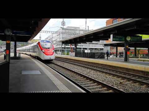 Einfahrt Stadler Giruno in Oerlikon
