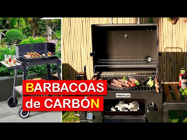 Vídeo relacionado con Aktive 52973 - Barbacoa carbón y leña 90x32x85 cm con control de temperatura y dos mangos extraíbles, 4 alturas regulables, 2 ruedas y asa de transporte, Fácil y rápida de montar
