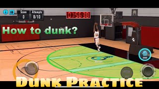 NBA 2K MOBILE DRILL: Dunk Practice | Gameplay | Rookie TV