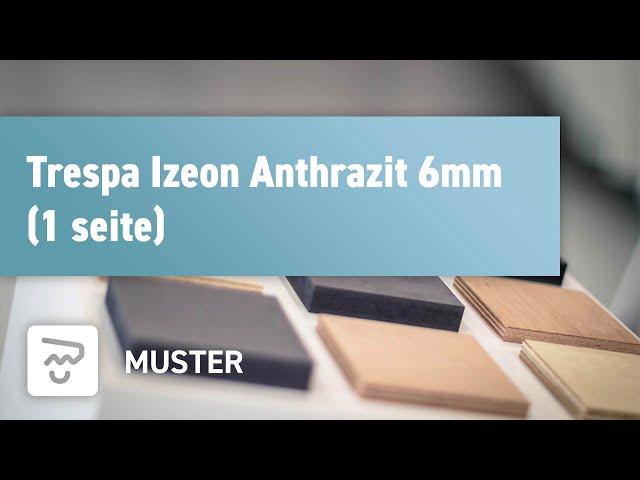 Trespa Izeon Anthrazit 6mm (1 seite)