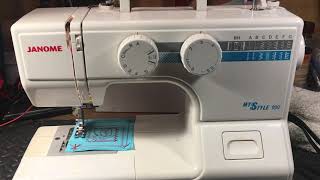 Janome My Style 100 review for Elizabeth at BBC. Machine #1 (video 132)