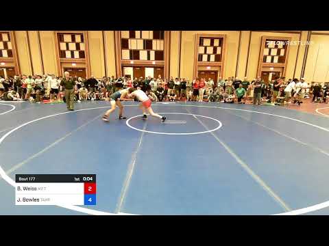 126 Kg Round Of 16 - Brock Weiss, M2 Training Center Vs Jayden Bowles, Tampa Bay Tiger Wrestling 4