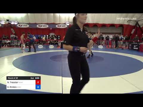 51 Kg Round Of 32 - Nick Treaster, Newton Wrestling Club Vs Garret Rinken, Immortal Athletics WC