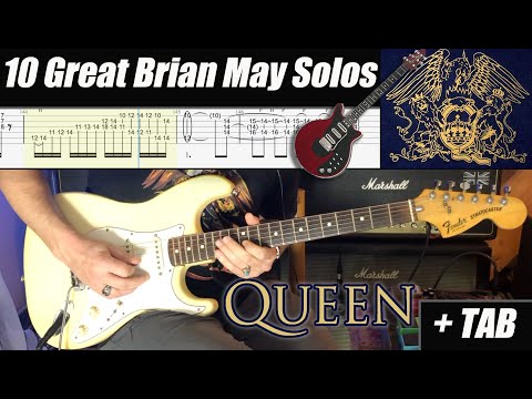 10 Great Brian May Solos + TAB