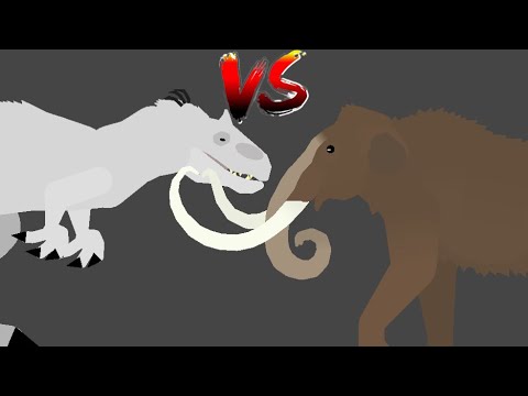 Indominus Rex vs Woolly Mammoth (Stick Nodes Animation)
