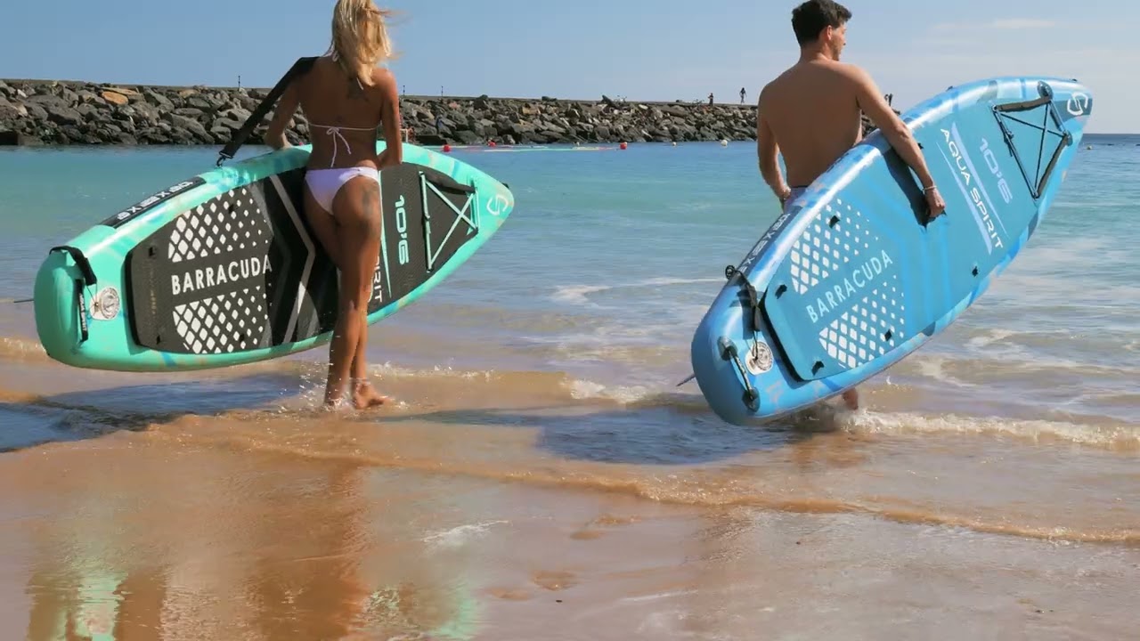 Aqua Spirit Barracuda SUP | 10'6 Inflatable Paddle Board with Kayak Conversion Kit!