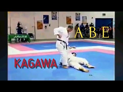 Keigo Abe and Masao Kagawa kumite demonstration