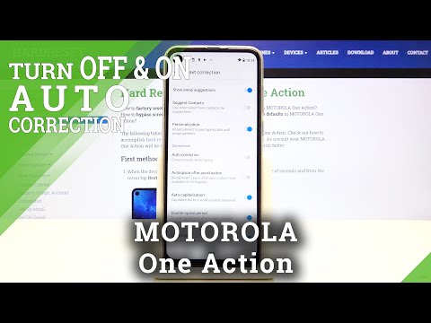 How to Enable Automatic Text Correction in Motorola One Action – Switch On / Off Auto Correction