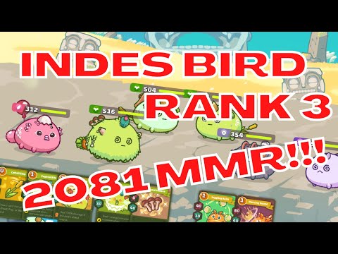 Rank 3 2081 MMR Healing Plant + Indes Bird | Season 20 | Axie Infinity