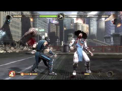 SUB ZERO ICE VS RAIDEN MORTAL KOMBAT 9 KOMPLETE EDITION GAMEPLAY