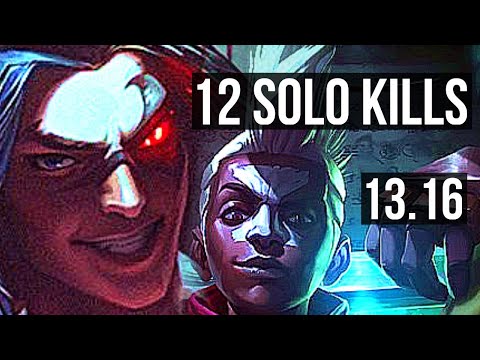 KAYN vs EKKO (JNG) | 12 solo kills, Legendary, 30/3/4, 1.3M mastery, 400+ games | NA Master | 13.16