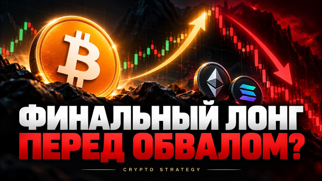 ФИНАЛЬНЫЙ ЛОНГ ПО БИТКОИНУ ПЕРЕД МАСШТАБНОЙ КОРРЕКЦИЕЙ РЫНКА!