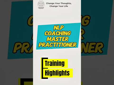 NLP Coaching Master Practitioner program gives you the tool to help yourself and others