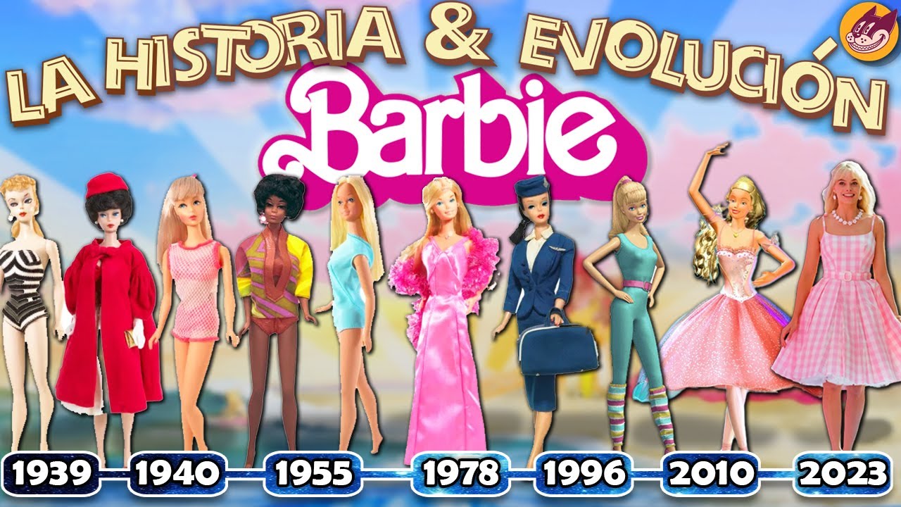 La Historia y Evolución Completa de Barbie (1959 - 2023) | Mattel
