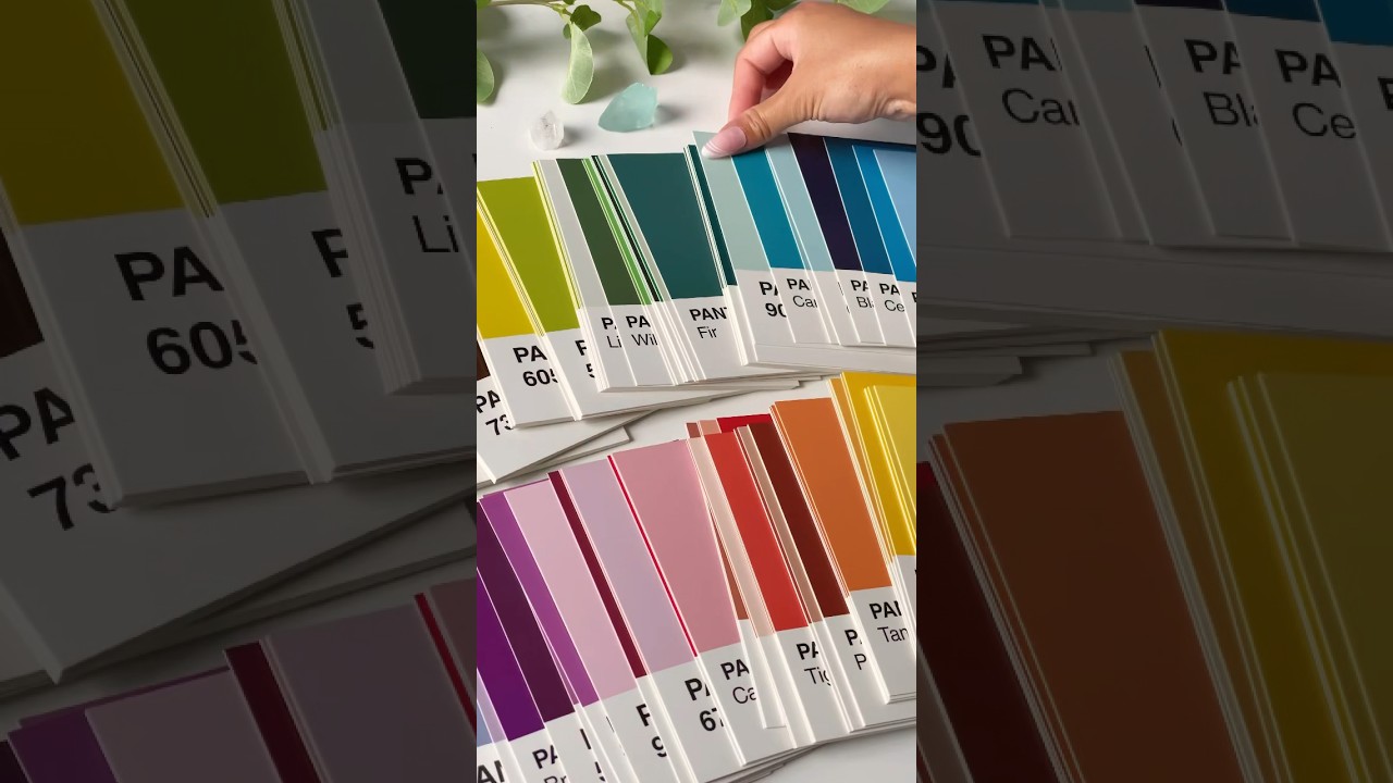 Unboxing Pantone Cards ✨ #unboxing #pantone #asmr #art #shorts
