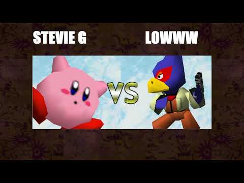Wise House Losers Semis - Stevie G (Kirby) Vs. Lowww (Falco, Marth) SSB64 Smash Remix Tournament