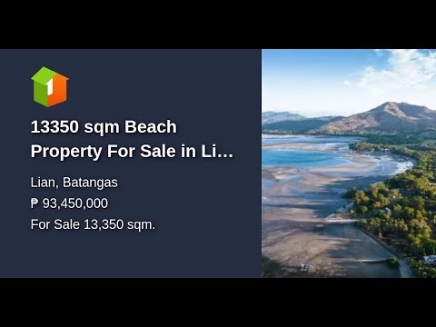 13350 sqm Beach Property For Sale in Lian Batangas