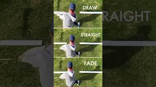 How A Draw, Straight &amp; Fade Swing Look From Above