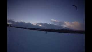 preview picture of video 'Snow Kiting Session in Jämtland'