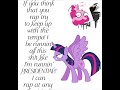 Soo The Song Is Hop On Hop Mlp Twilight And Pinkie Pie