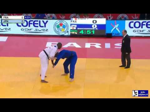 Judo 2013 Grand Slam Paris: Riner (FRA) - Shichinone (JPN) [+100kg]