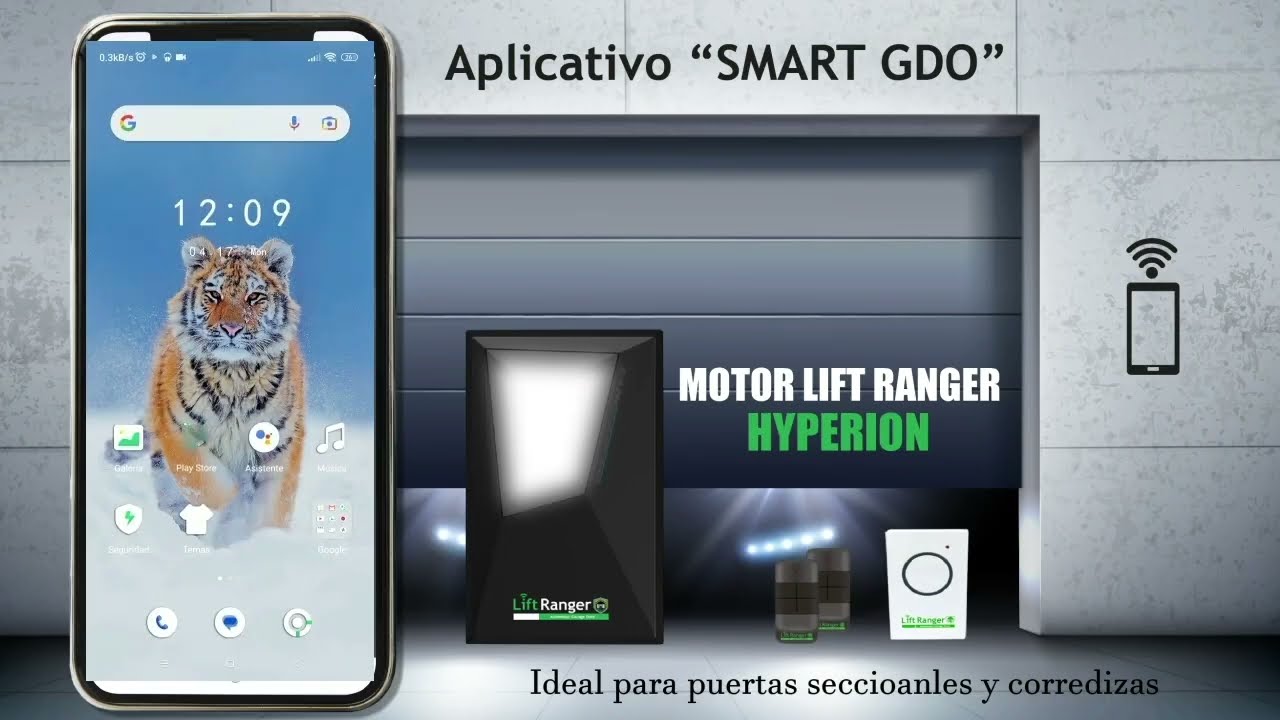 Lift Ranger Hyperion : Cómo configurar el aplicativo "Smart GDO"