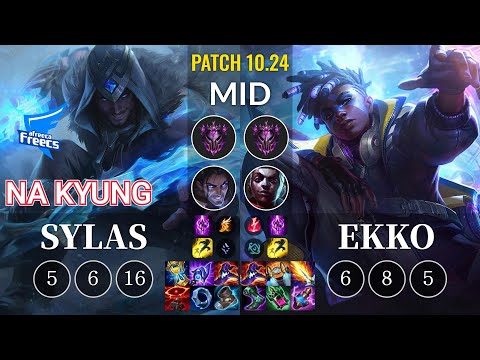 AF Na Kyung Sylas vs Ekko Mid - KR Patch 10.24