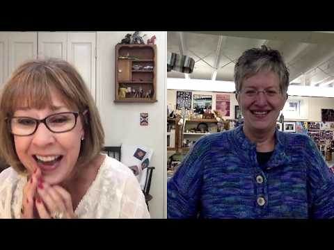 Sarah Ann Smith Shows Quilts to Alex Anderson