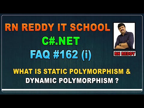 C#FAQ#162 {i}What is static polymorphism & dynamic polymorphism?