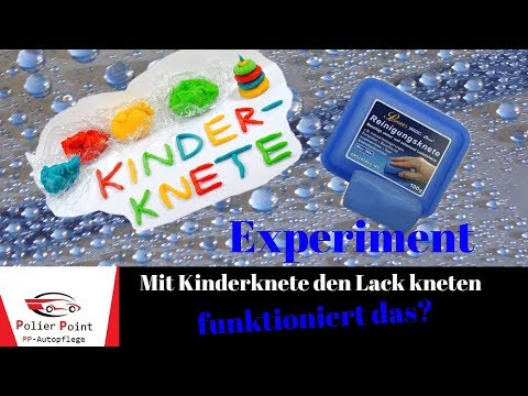 Experiment 1  -Eignet sich Kinderspielknete als Lackknete