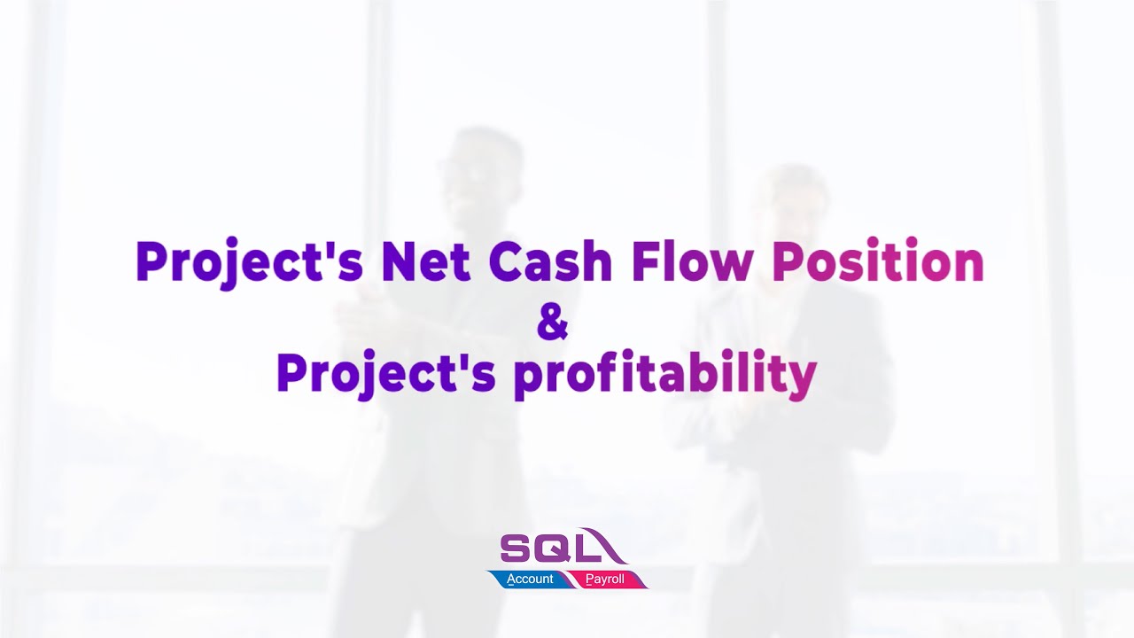 SQL Account - Advance Project Cash Flow