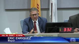 Las Cruces Council Meeting - July 20, 2026
