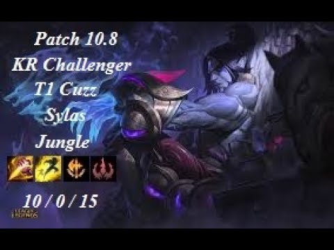 T1 Cuzz - Sylas Jungle vs Sett - KR Challenger 836 LP - Patch 10.8