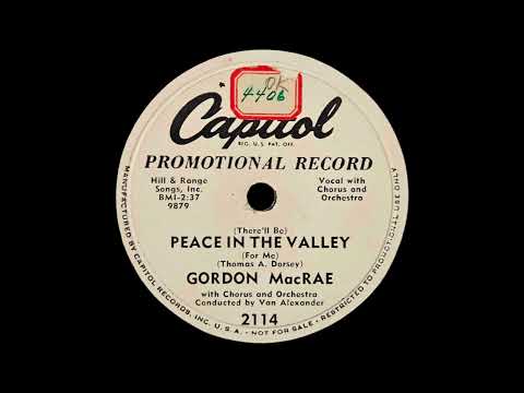 Thumbnail for 1952 Gordon MacRae - (There'll Be) Peace In The Valley (For Me) by Thomas A. Dorsey