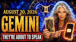 ♊ Gemini Horoscope — August 20, 2026: Someone Is About to Surprise You