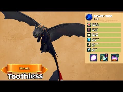 Toothless Grade 1000 - PvP Heroic Dragon Brawl | Dragons: Rise of Berk