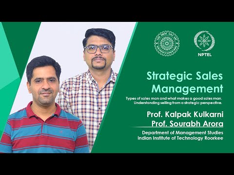 Strategic Sales Management Prof sourabh arora Prof kalpak kulkarni