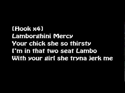 Kanye West ft Big Sean, 2 Chainz & Pusha T -- Mercy [Lyrics On Screen] (CDQ / Dirty)