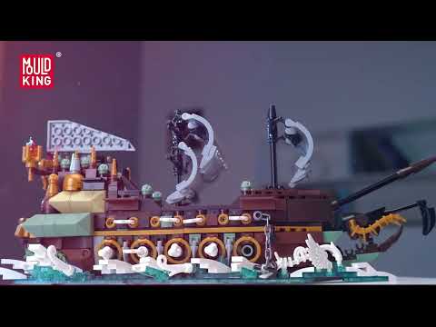 Mould King 10067 Flying Dutchman Ship-In-a-Bottle Video Preview