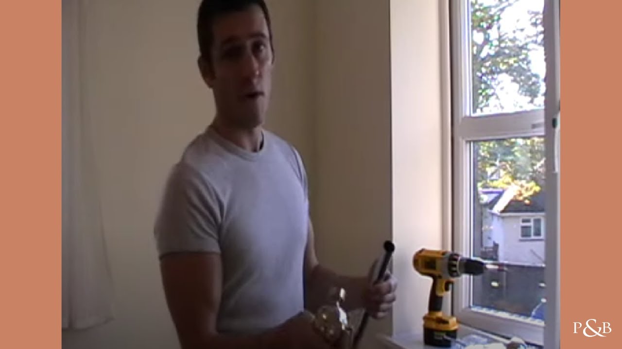 FITTING A METAL CURTAIN POLE for eyelet curtains - YouTube