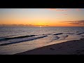 Full Un Looped Sunset On The Beach With Relaxing Ocean Waves ASMR 1 5H In 4K