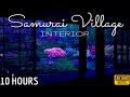 LAST SAMURAI VILLAGE INTERIOR - 10 HOURS - HANS ZIMMER - JAPANESE MUSIC RAIN MEDITATION - ASMR - 4K