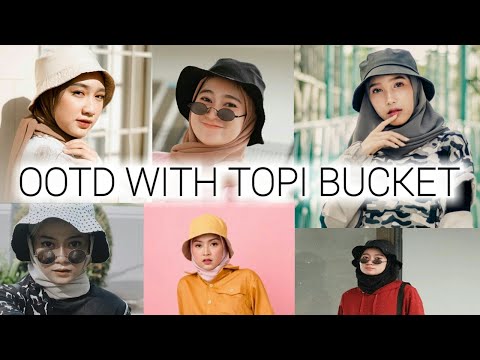 OOTD HIJAB WITH TOPI BUCKET ALA SELEBGRAM KEKINIAN 2020 || TREND 2020
