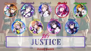 [AI COVER] Love Live | µ's - JUSTICE (Color Coded Lyrics)