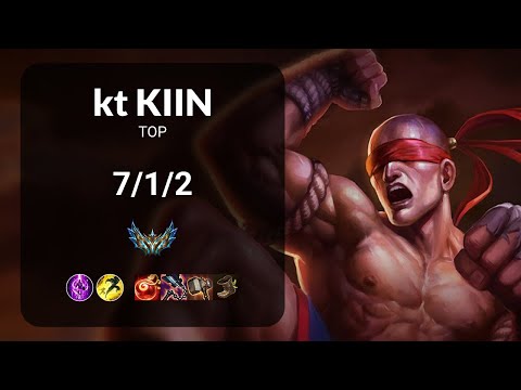 kt Kiin Lee Sin vs kt PerfecT Poppy TOP - KR CHALLENGER Patch 13.19