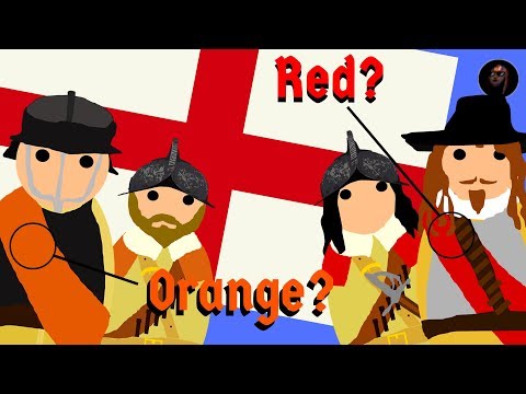 Why did Parliamentarians Wear Orange and Royalists Wear Red in the English Civil War?