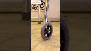 كيفية استخداممشاية عجل 1بار مستوردة  - ارتفاع قابل للتعديل،  قابلة للطي